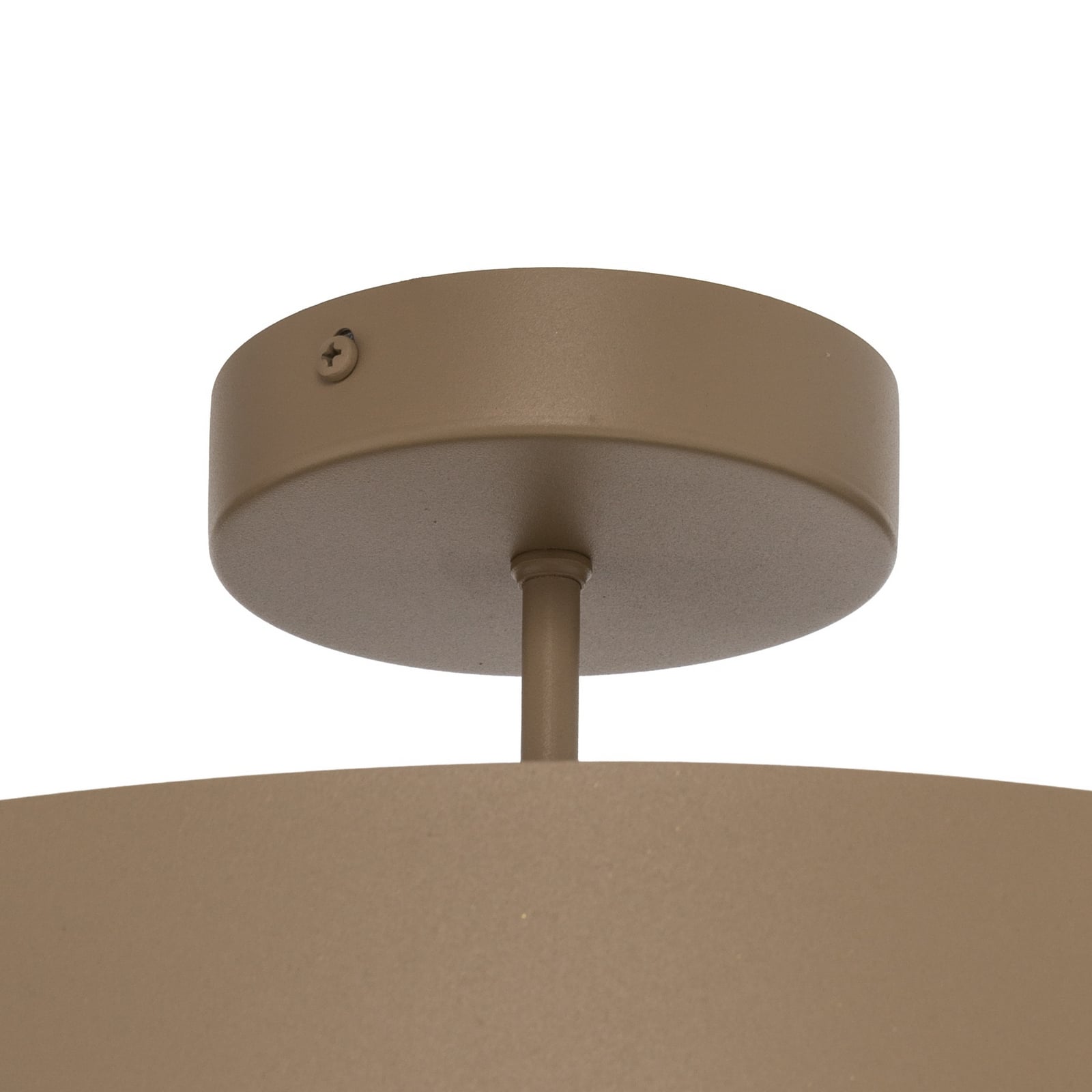 Plafoniera Trio, grigio-beige, metallo