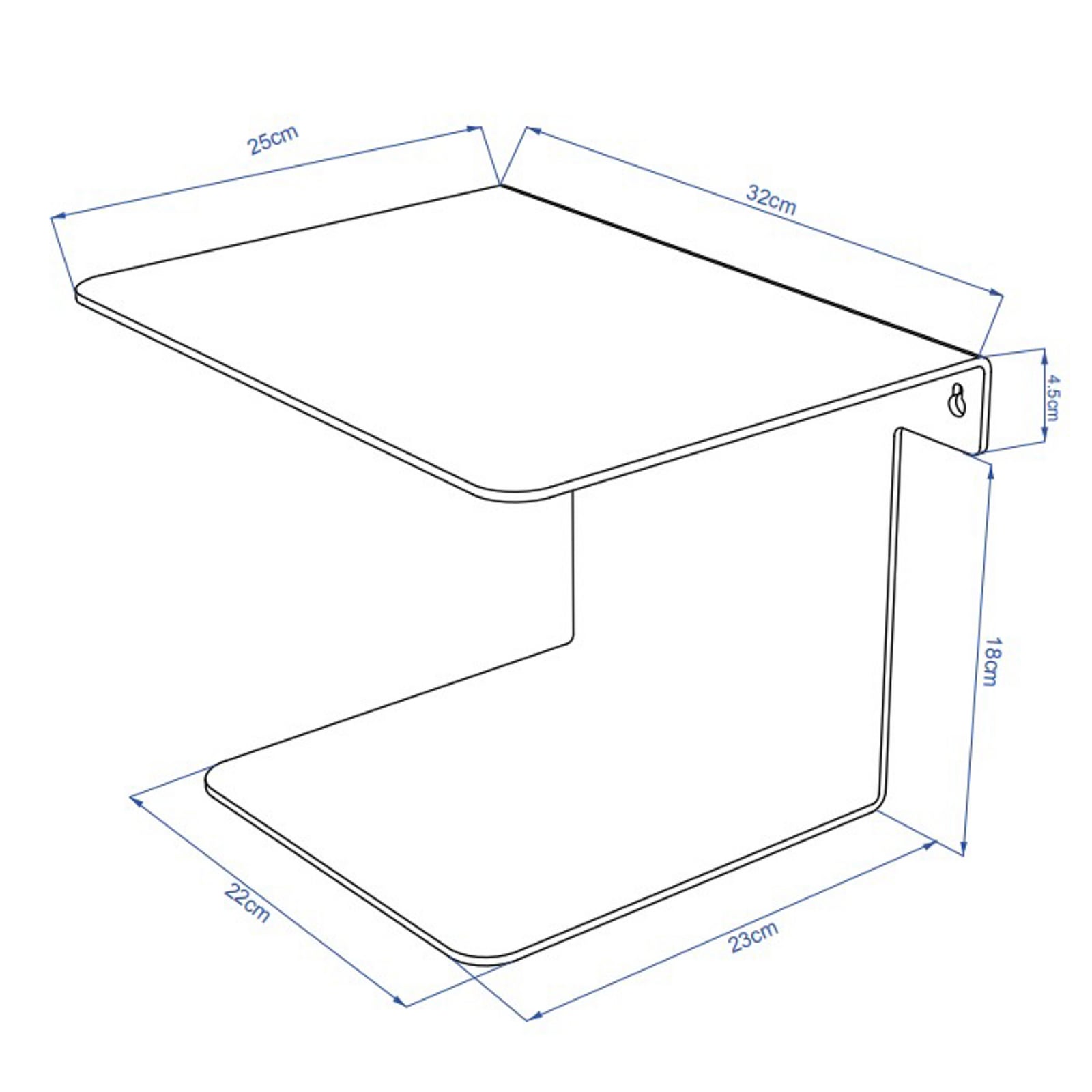 HDBook wandrek, wit 32 x 25 x 23 cm metaal - House Doctor