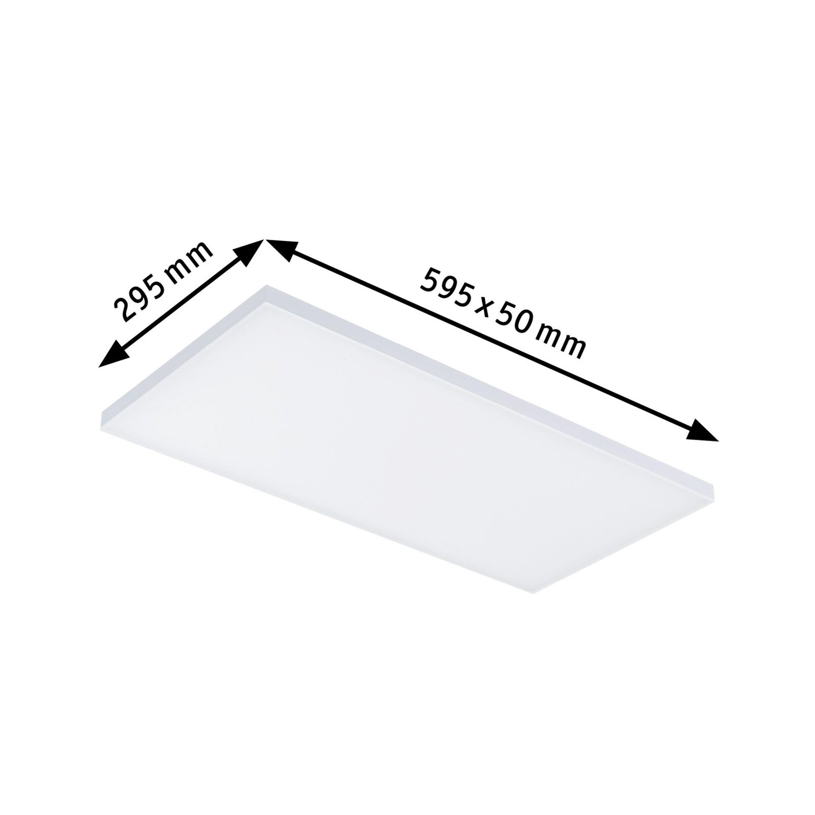 Paulmann Velora LED-panel, 3-step-dim, 59,5x29,5cm