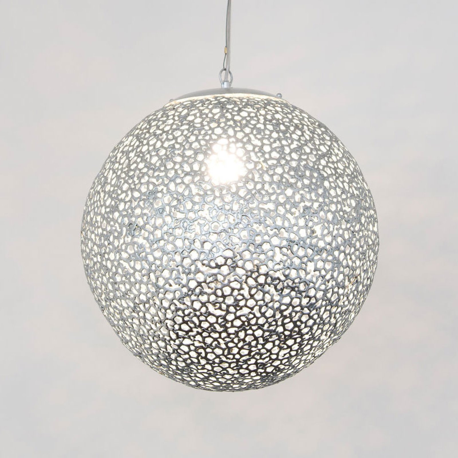 Hängeleuchte Utopistico in Silber