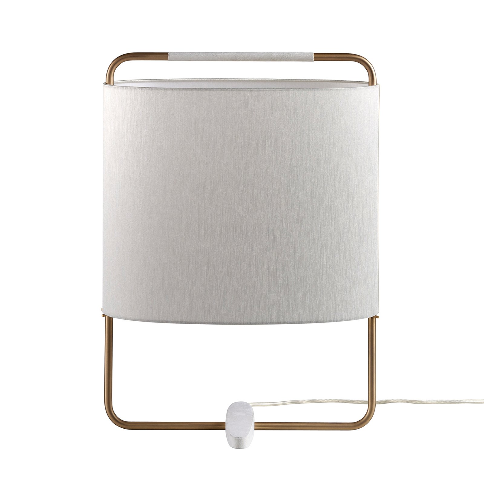 Margot bordslampa, höjd 55cm, beige, guld, vit