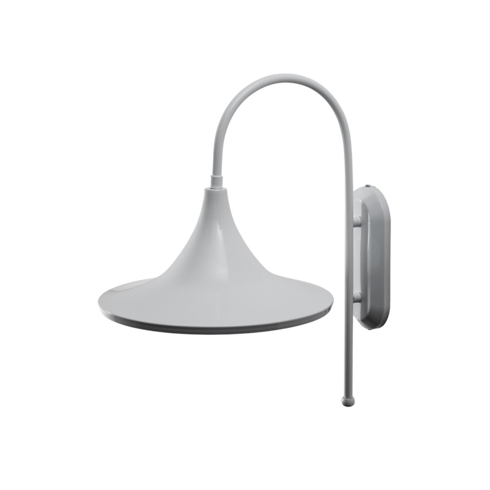 Enjolino wall light, white, height 48 cm, metal, E27
