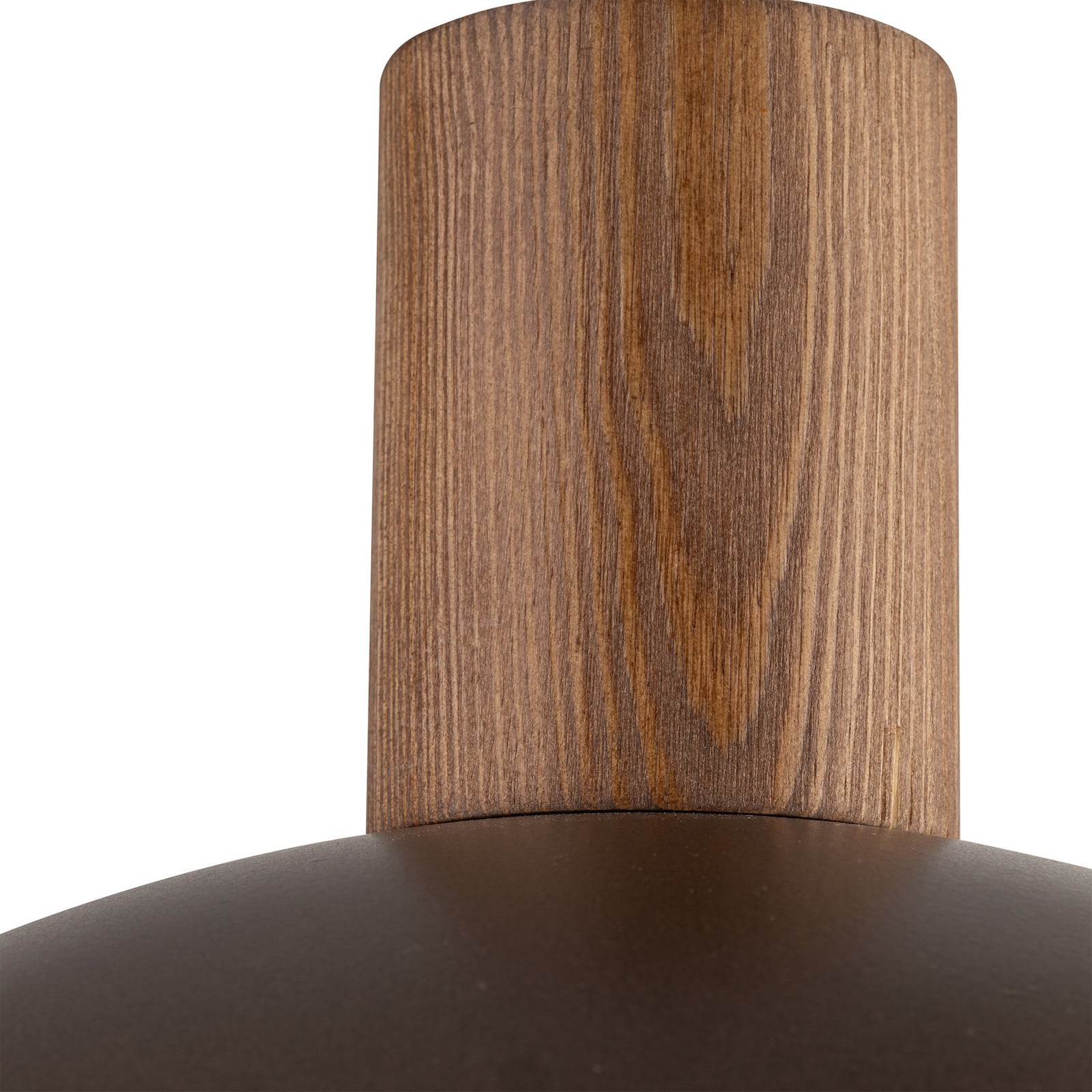 Suspension Oslo, marron, métal, Ø 34 cm, E27