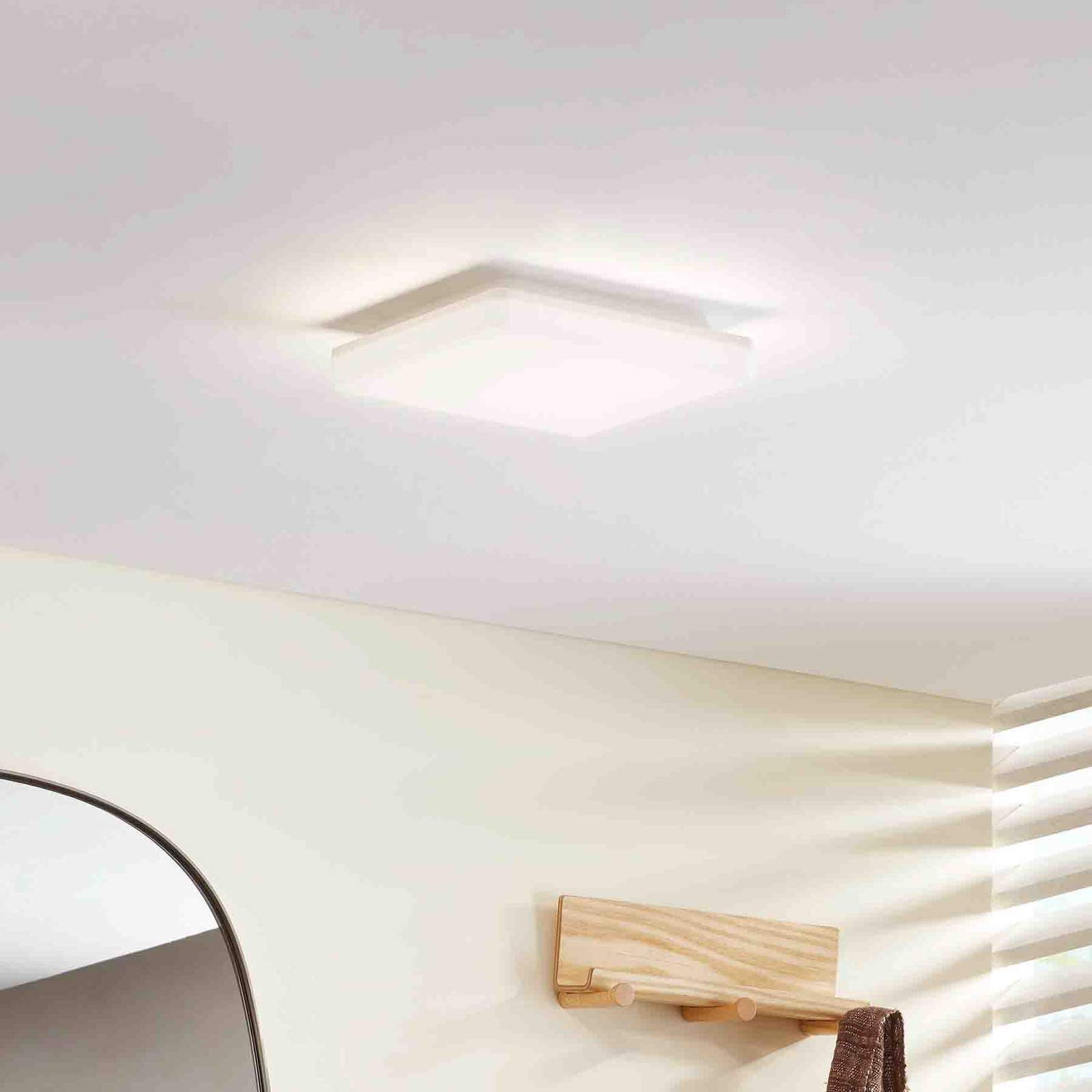 Prios Artin LED-Deckenlampe, eckig, 22 cm