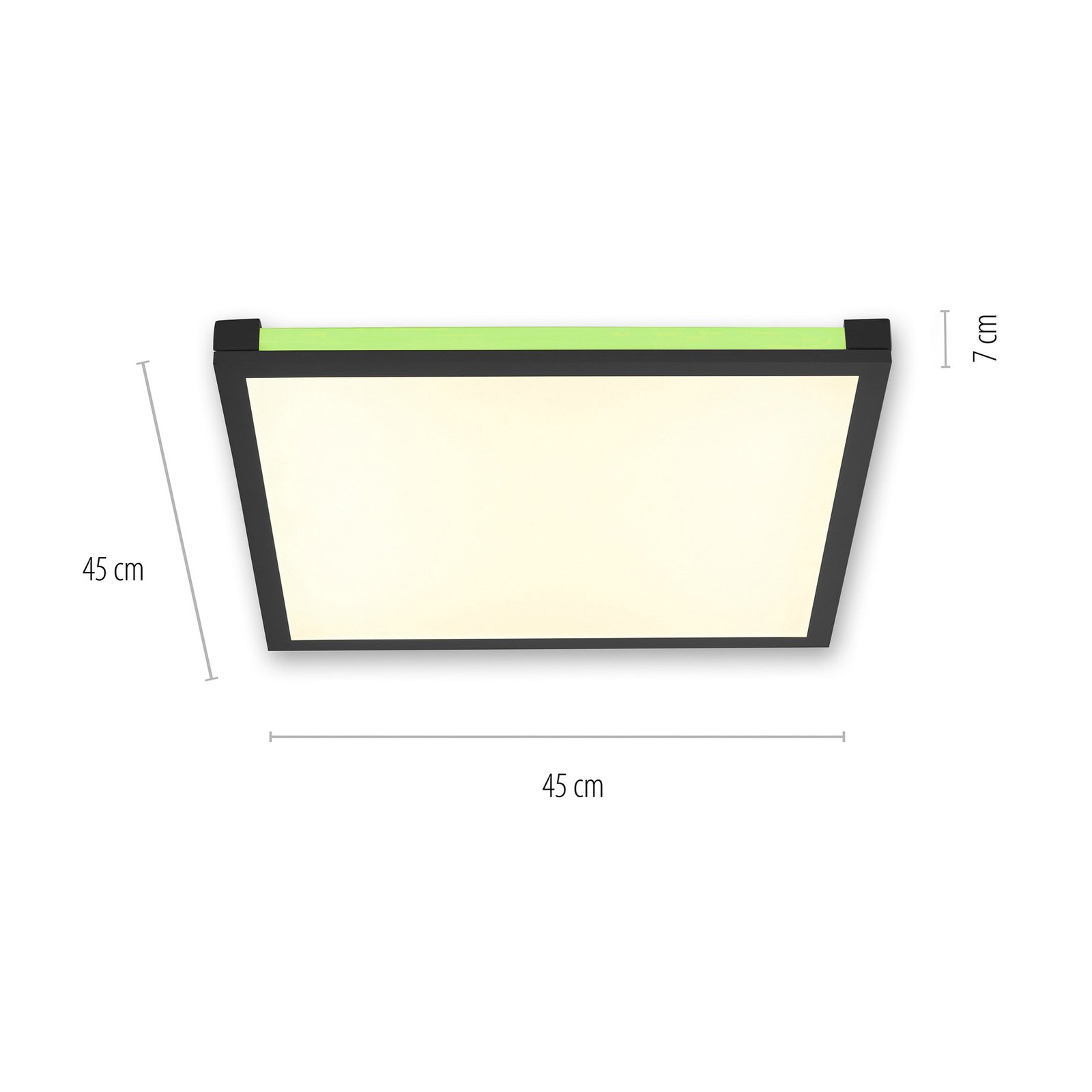 Mario LED ceiling lamp 45 x 45 cm, dimmable, RGBW