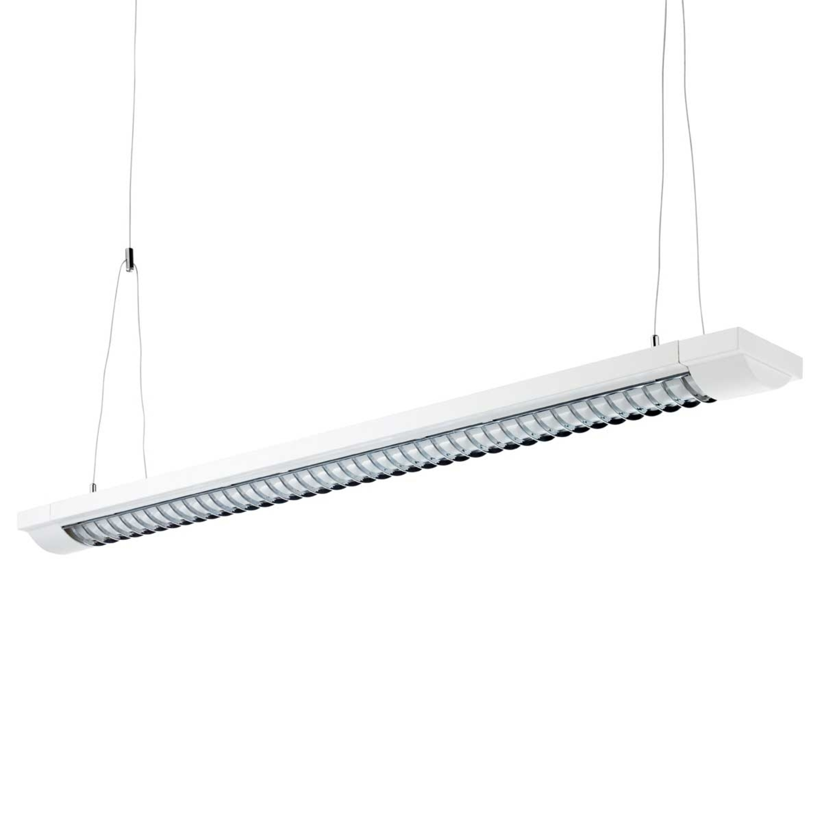 ALCO Two bulb louvre light, length 155 cm, for Workroom / Office, aluminium, plastic, G13, 58 W, energy efficiency: A, L: 155 cm, W: 13.5 cm, H: 4.6 cm