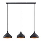 Elamira Pendant Black/Gold - Lindby