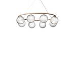 Miira 8 Oval Candelabru Brass/Optic Clear - Nuura