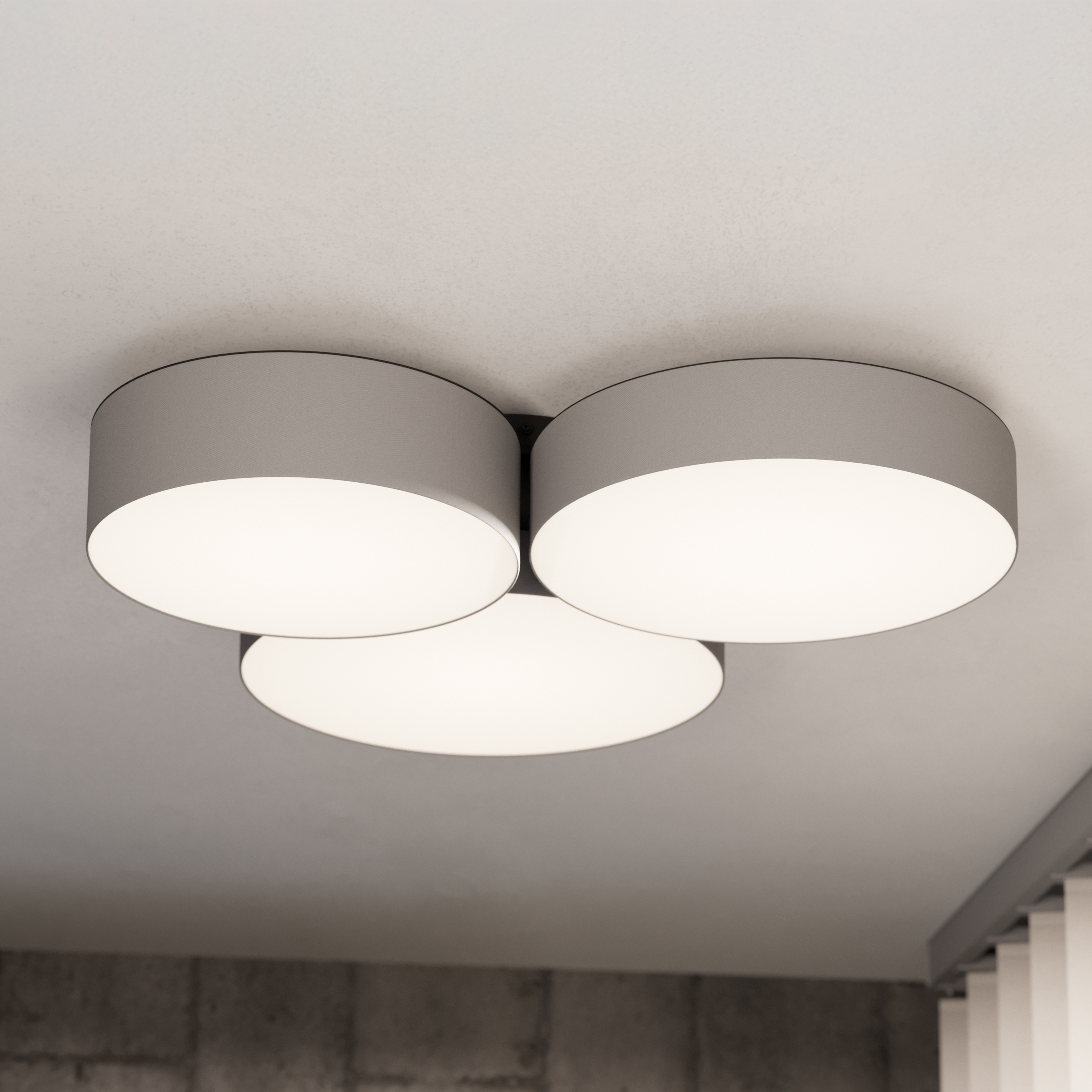 EGLO connect plafonnier LED intelligent Barbano-Z, gris