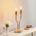 Retro table lamp, two-bulb, gold