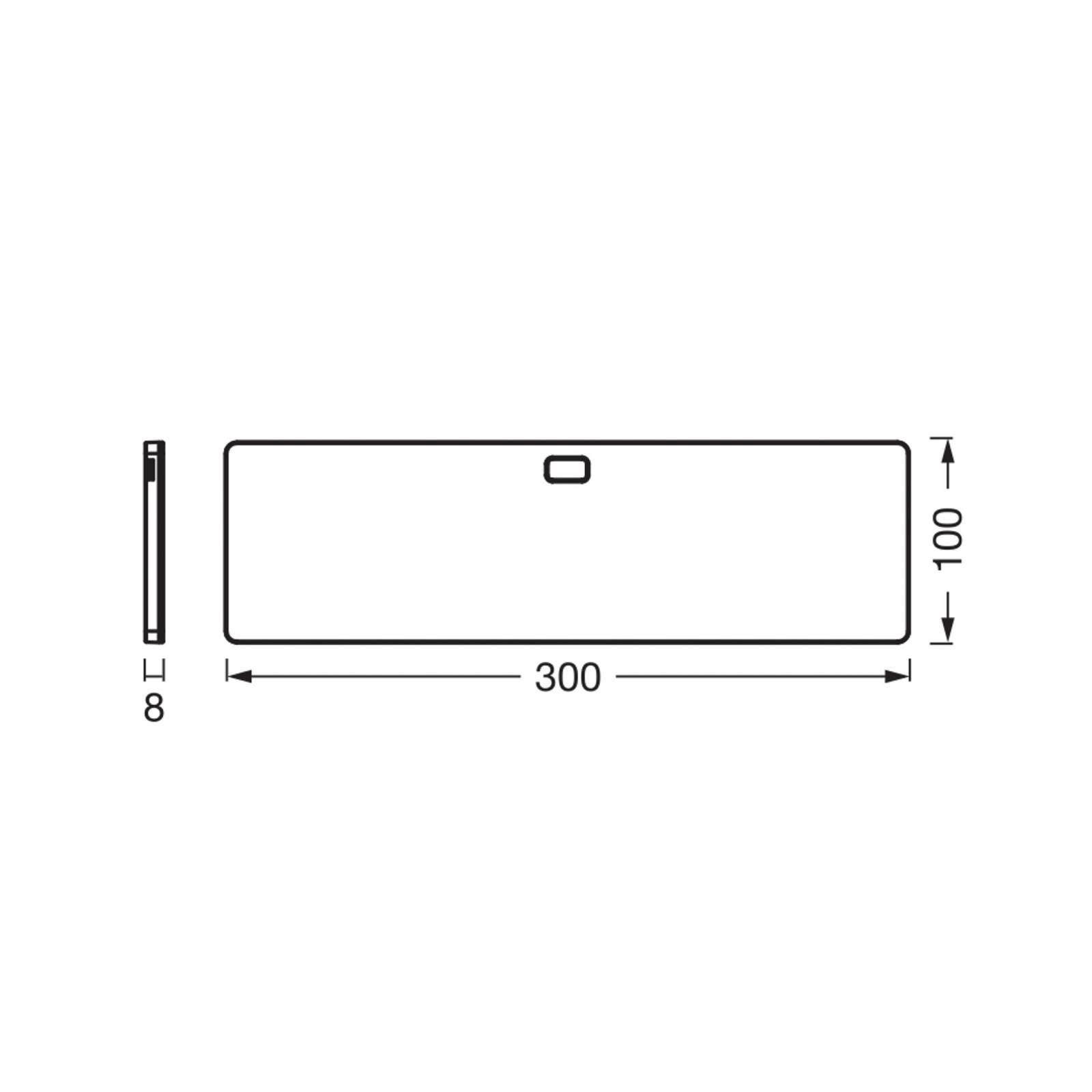 Oprawa podszafkowa LED OSRAM Panel 30 x 10 cm czarna CCT DIM
