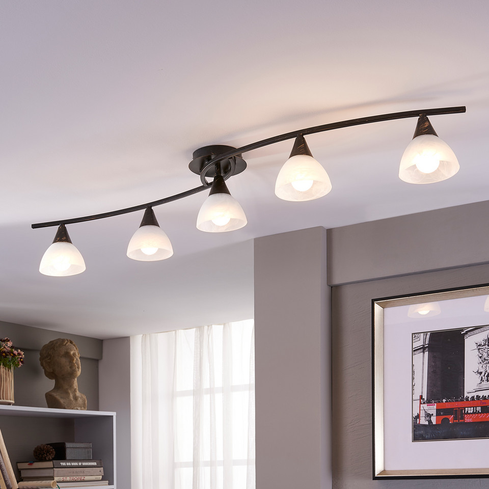 Lindby Della 5 Plafond, svart från Lindby