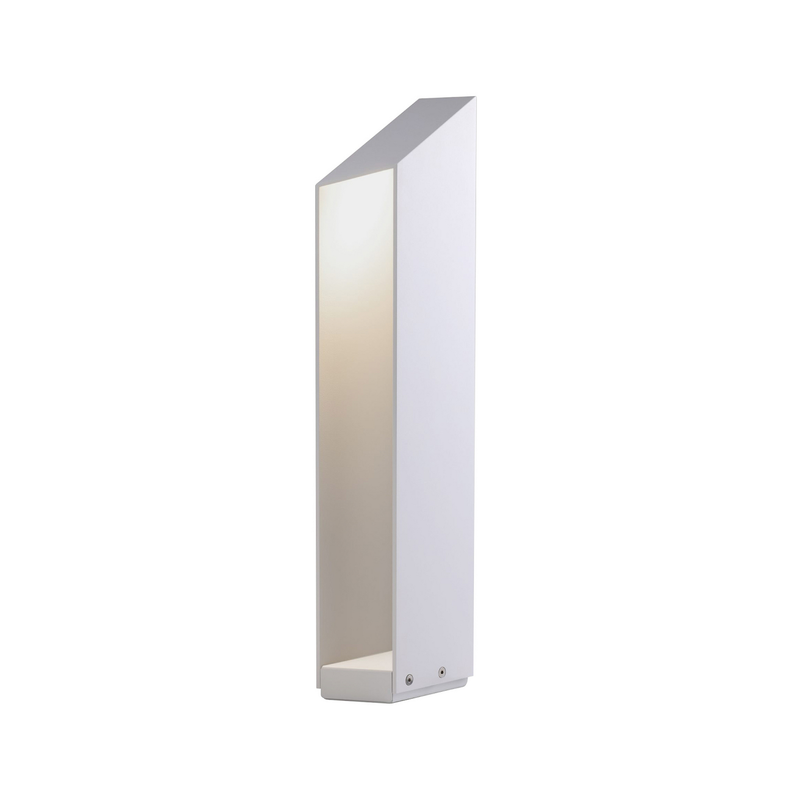 Candeeiro pilar LED MARSET Domus, altura 55 cm, branca, alumínio
