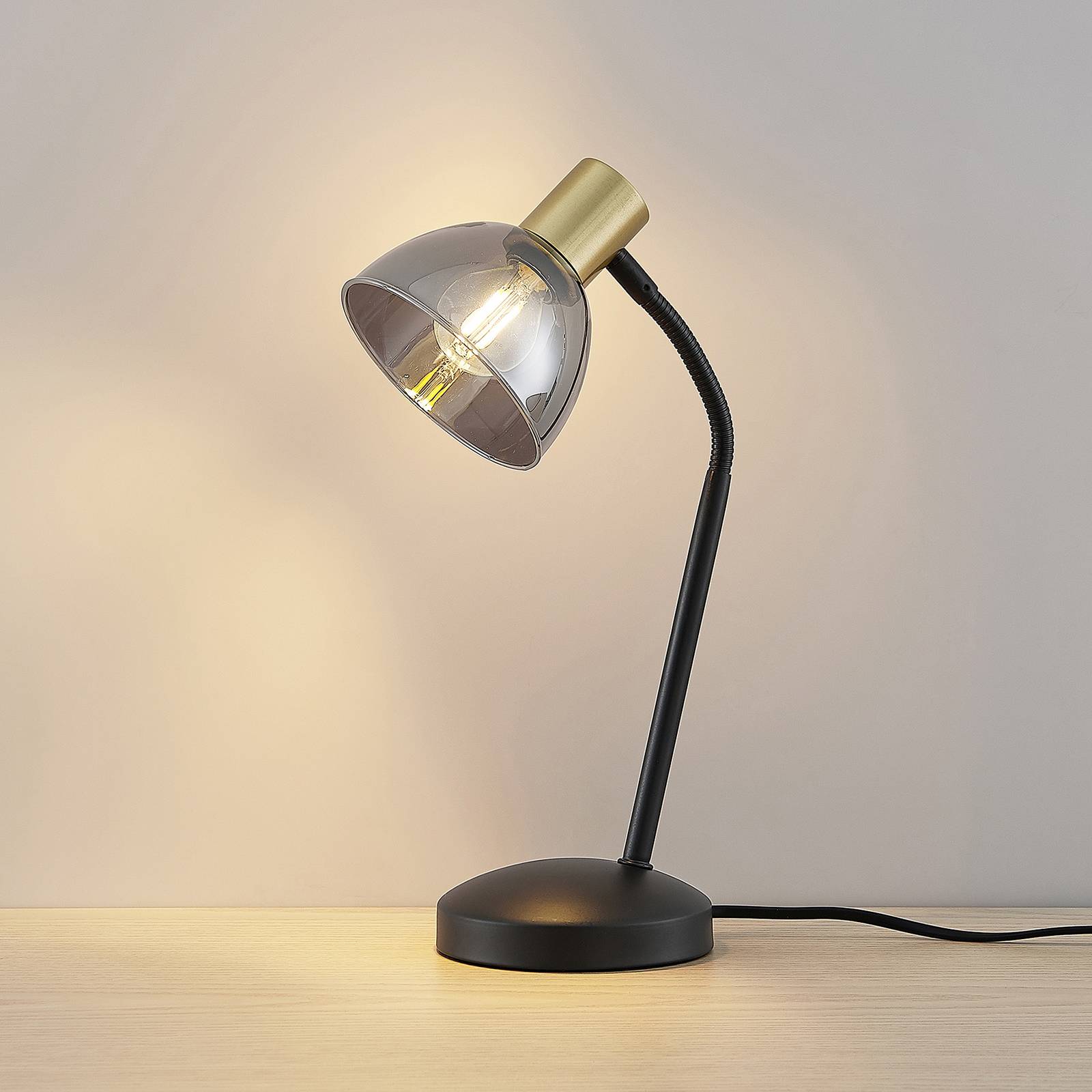 Lindby Lindby Aniol stolní lampa, skleněné stínidlo