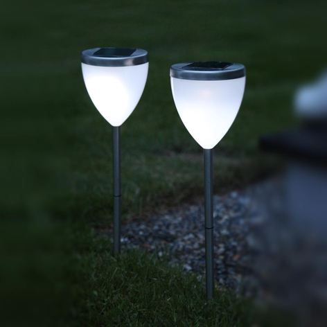 Dekoracyjna lampa solarna LED Jannik 2 sztuki