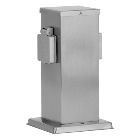 22 cm h energiestation Outdoor met 2 stopcontacten
