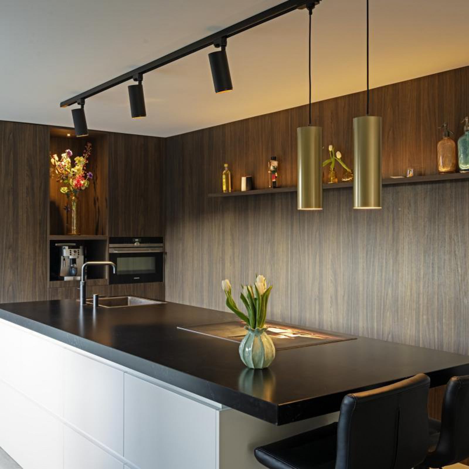 SLV Lampă suspendată Enola auriu mat Ø 10 cm metal - Camera de zi / sufragerie - Modern - Aluminiu