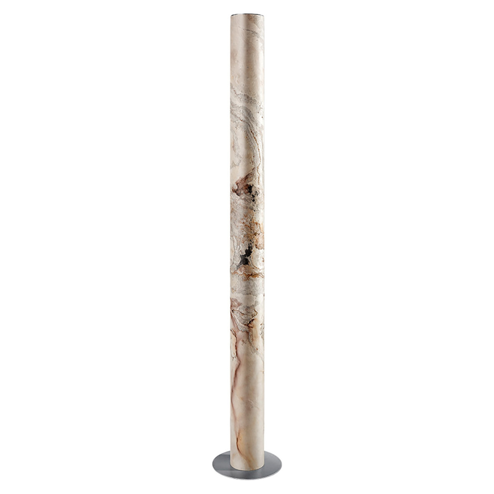 LeuchtNatur Columna em aço inoxidável branco pérola