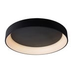 Talowe LED ceiling light, black, Ø 80 cm