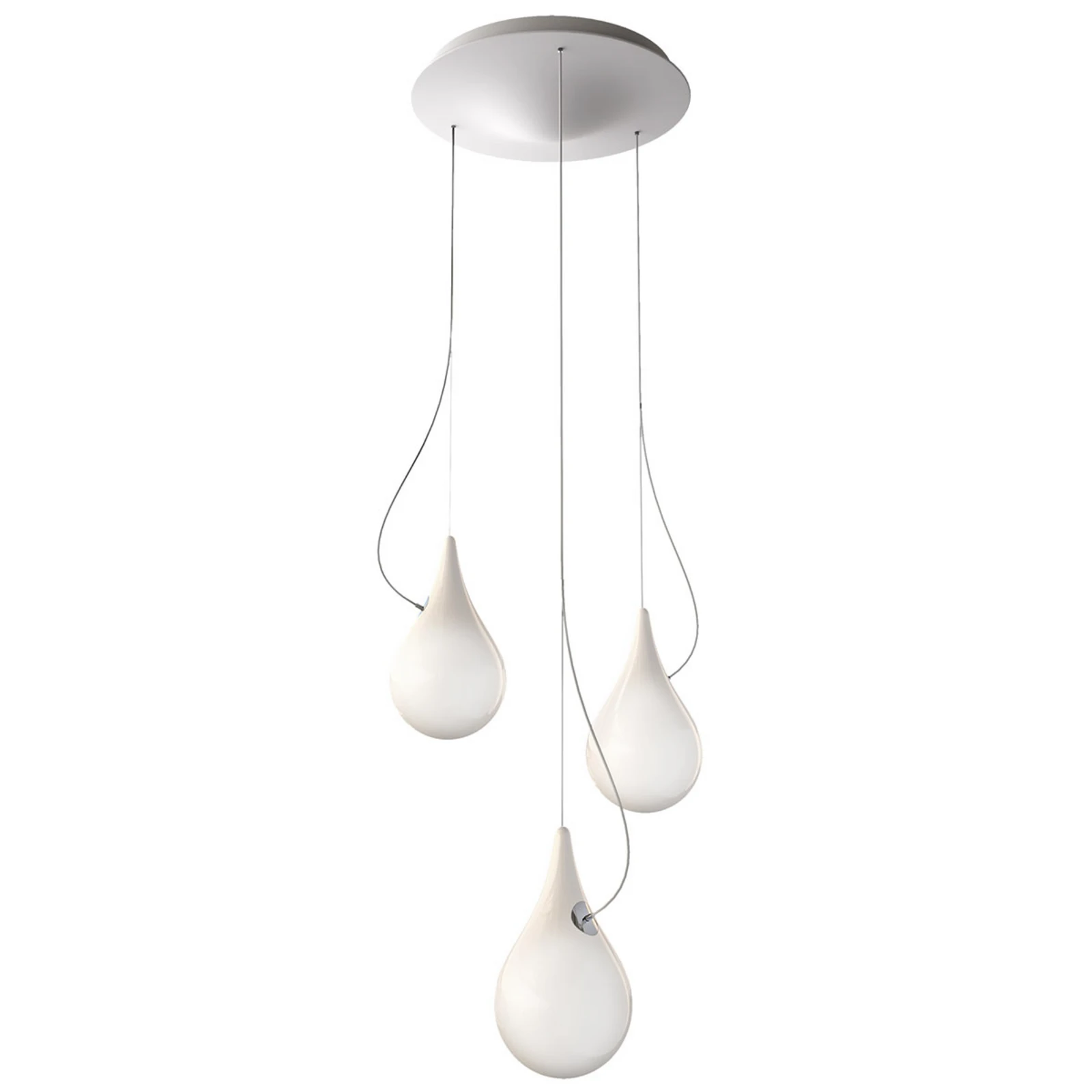 LIQUID LIGHT Κρεμαστό φωτιστικό DROP-2 XS, 3 φλόγες