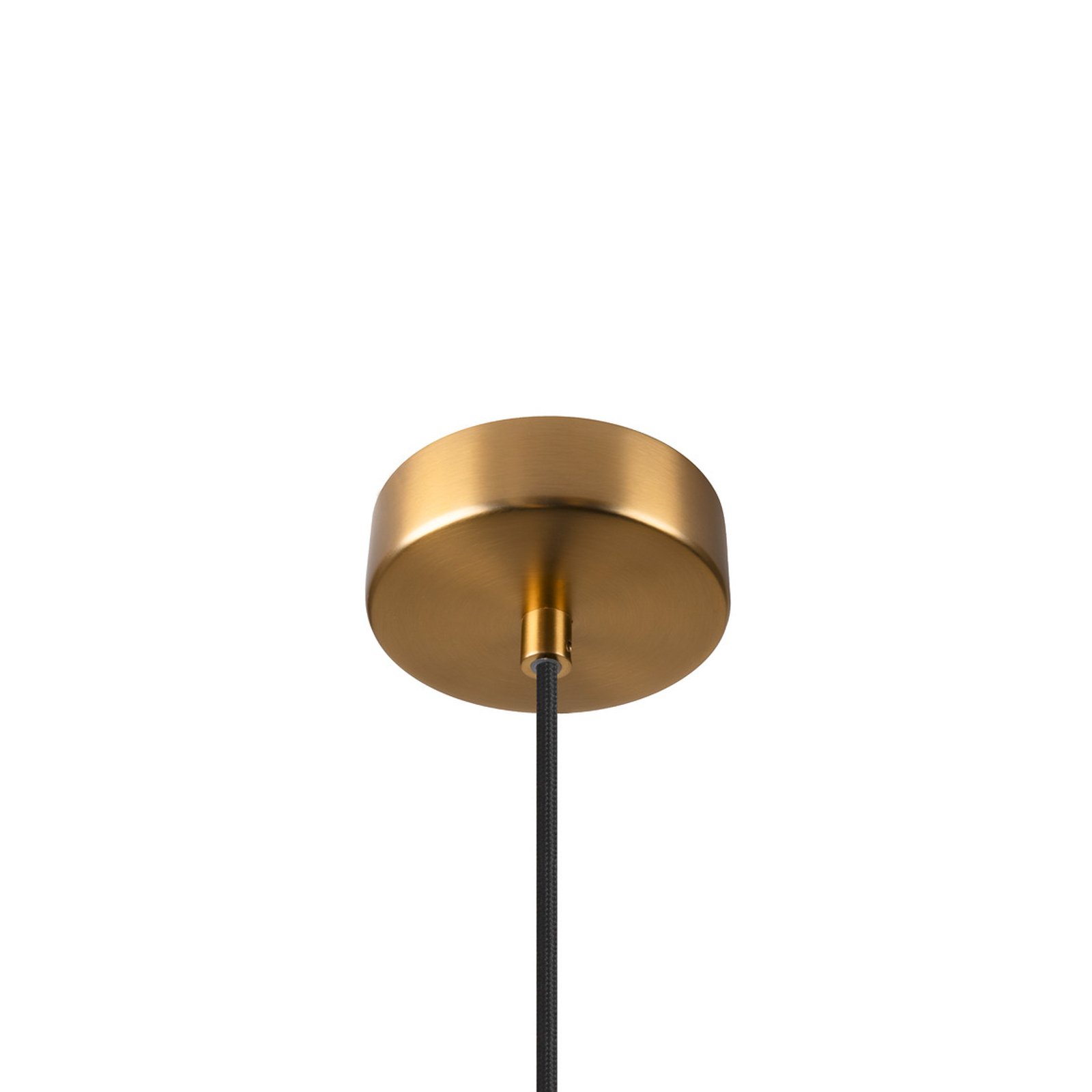 Lámpara colgante Pantilo Rope 27, color dorado, acero, Ø 27 cm