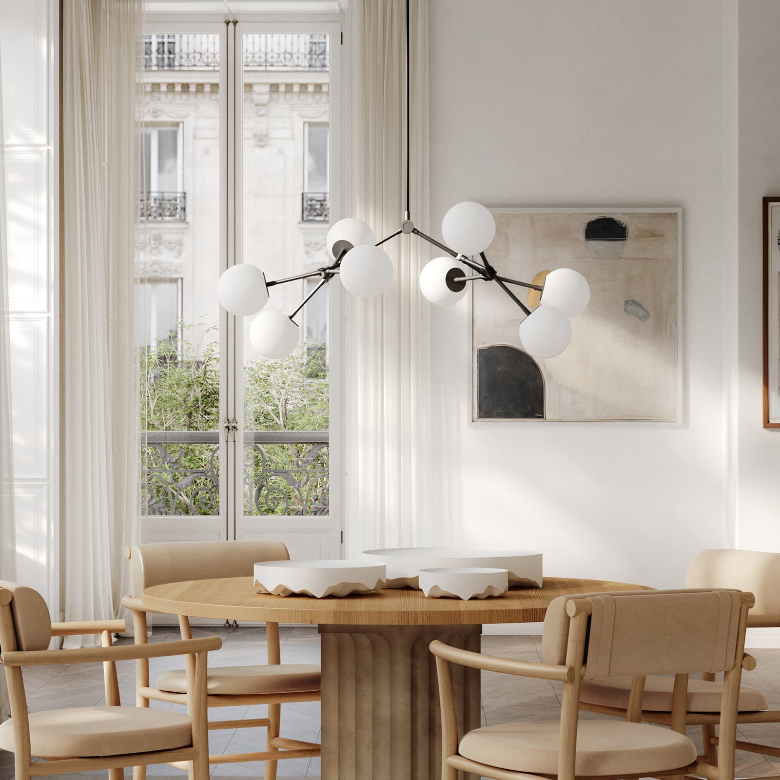 Drop Bulp Mini Chandelier, 97 cm long, grey – 101 Copenhagen Drop Bulp Mini Chandelier, 97 cm long, grey – 101 Copenhagen