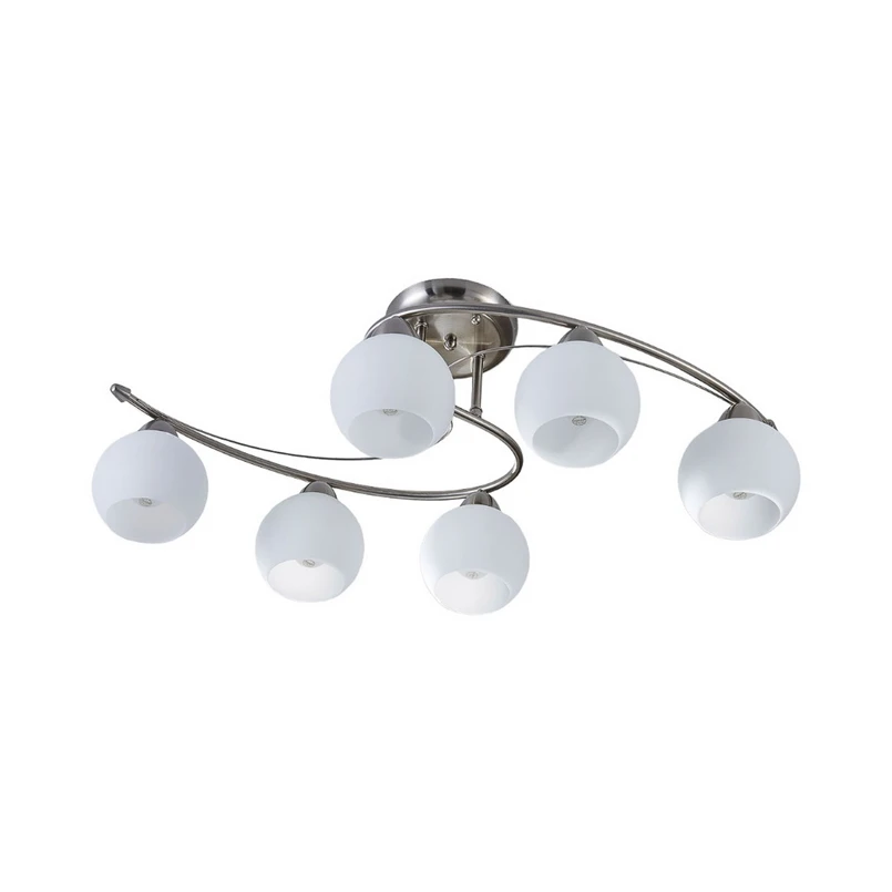 Lindby - Svean 6 Plafonnier White/Nickel