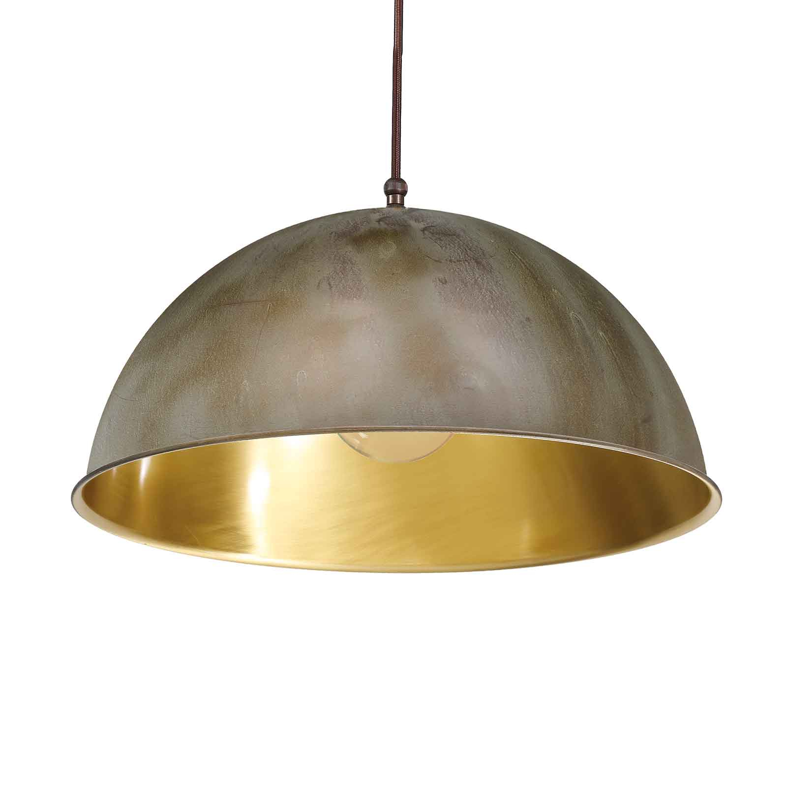 Lampa wisząca Circle, złota/mosiężna antyk, Ø30cm