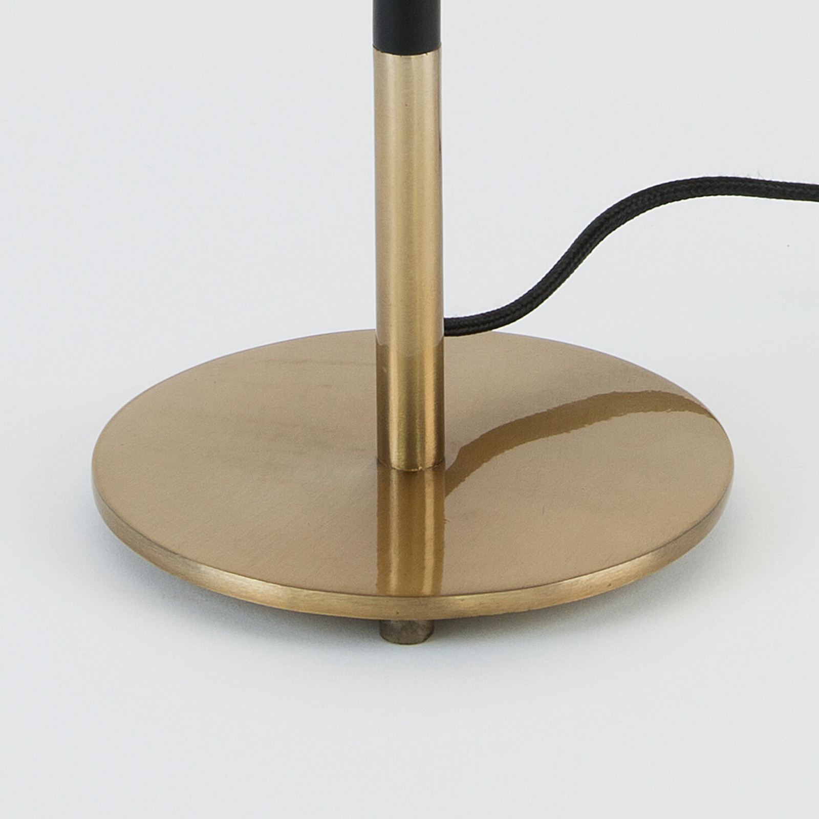 Bordlampe ENZIO, svart/gull, høyde 59 cm, metall/plast