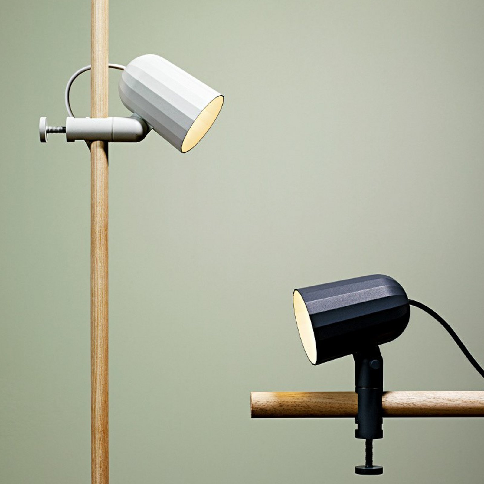HAY Noc Clamp LED clip-on light, aluminium
