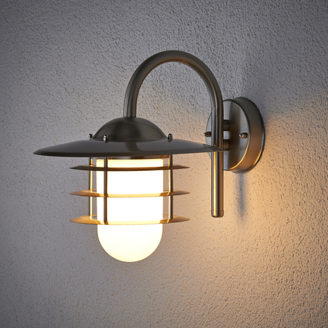 Applique d'extérieur Mian en inox