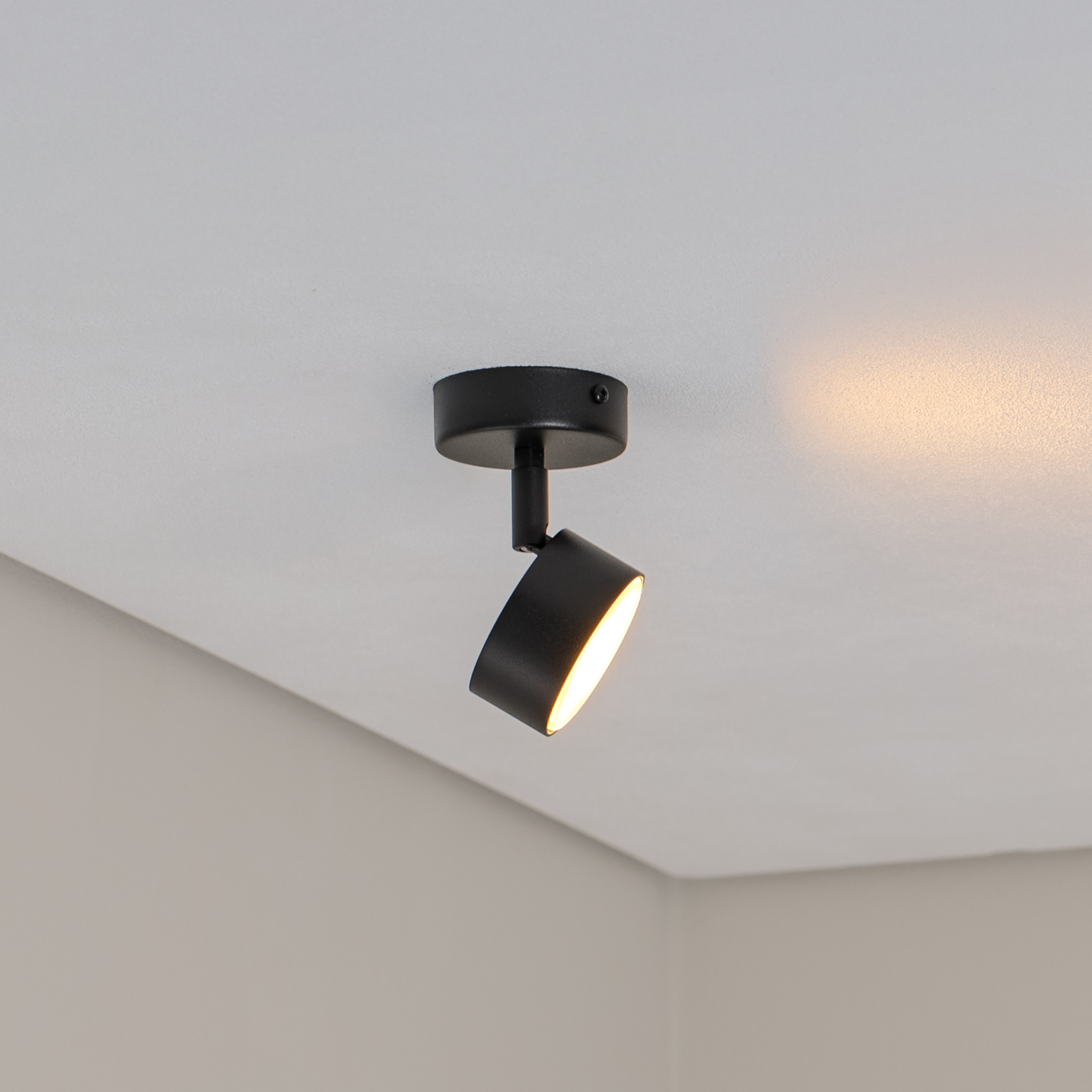 Deckenstrahler Nemo, 15 cm, schwarz, beweglich, GX53