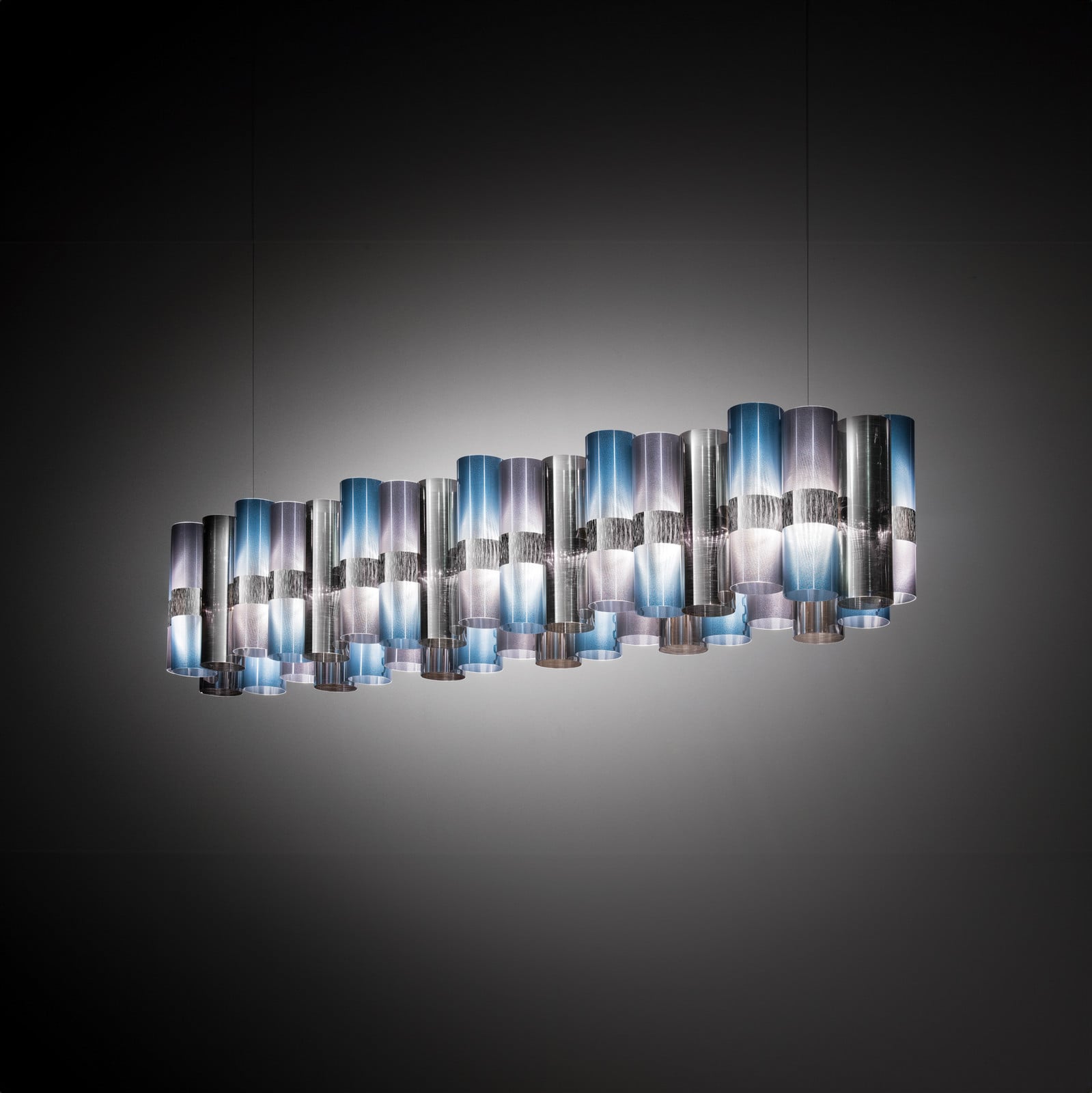 LED-riippuvalaisin La Lollo sinivioletti, 140 cm Slamp - Olohuone - Design - Muovi - Varjostimella