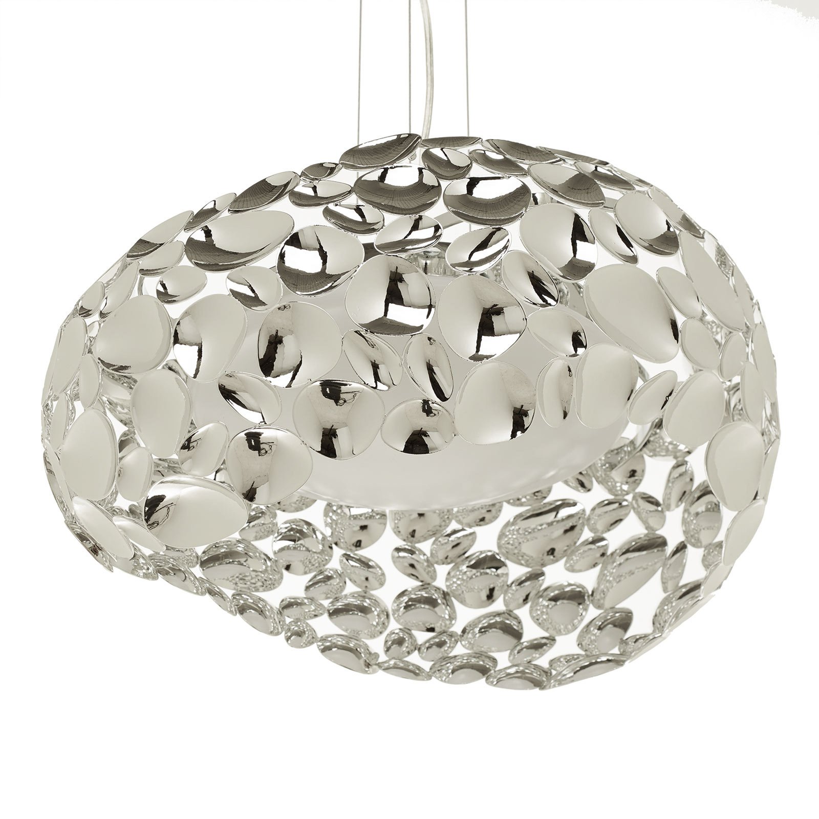 Narisa LED hanging light 47 cm glossy chrome