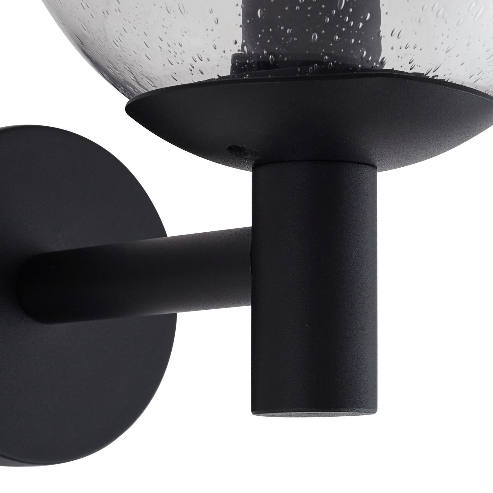 Lindby Dangan outdoor wall light, clear, glass, Ø 20 cm Lindby Dangan outdoor wall light, clear, glass, Ø 20 cm