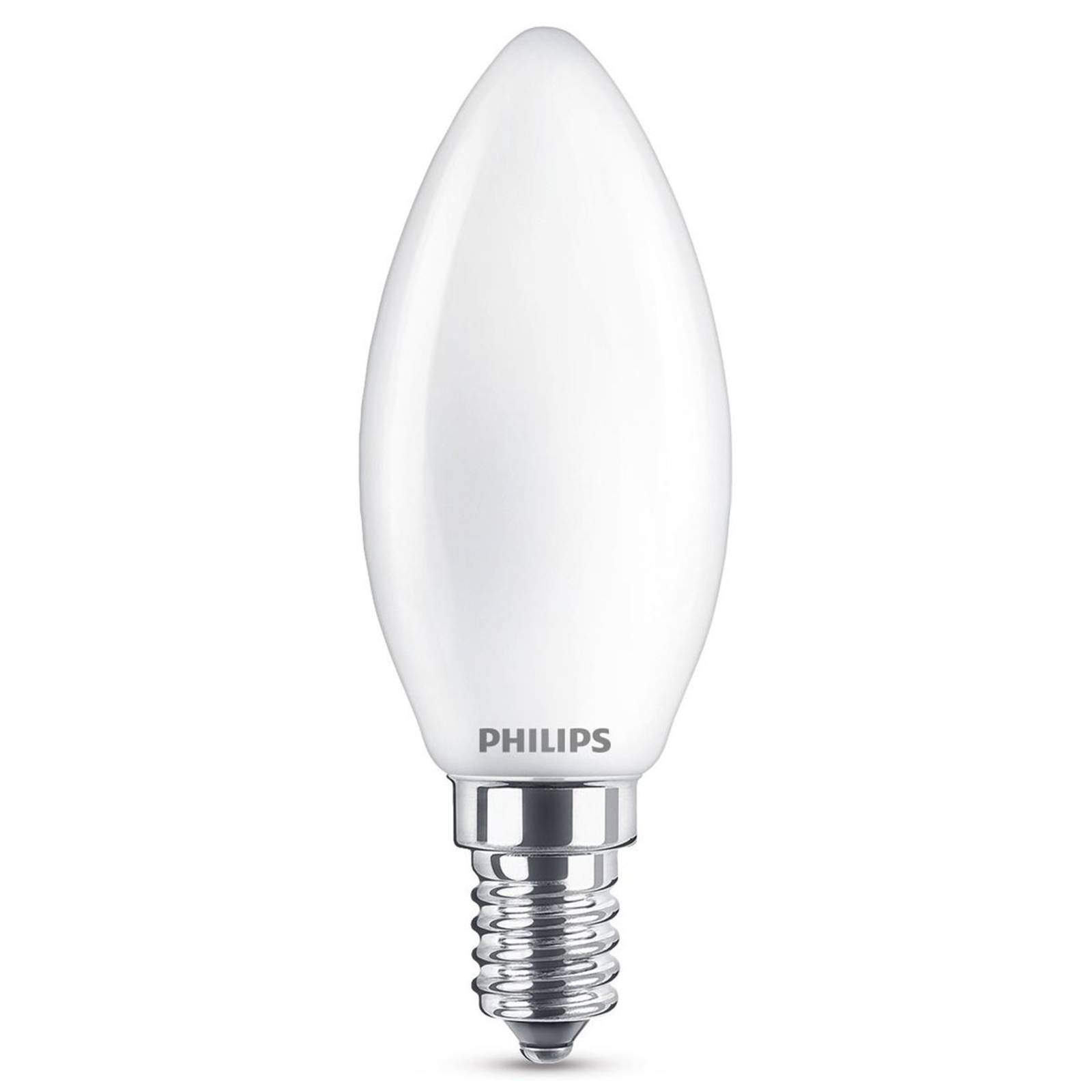 Philips ampoule bougie LED E14 B35 4,3 W 827 opale