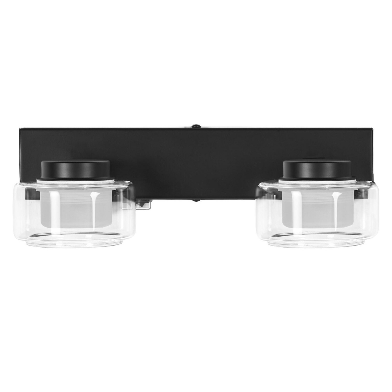 OSRAM LED-Wandleuchte ORBIS FLAME, schwarz, 2-flg., CCT IP44