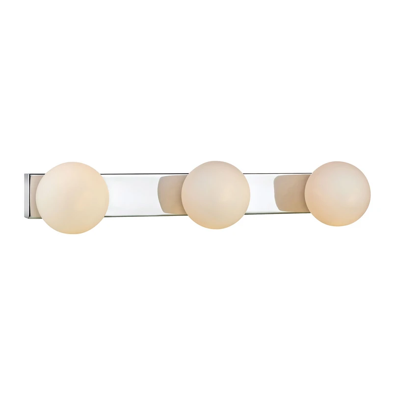 Markslöjd – Mini 3 Wandleuchte IP44 Chrom/Weiß