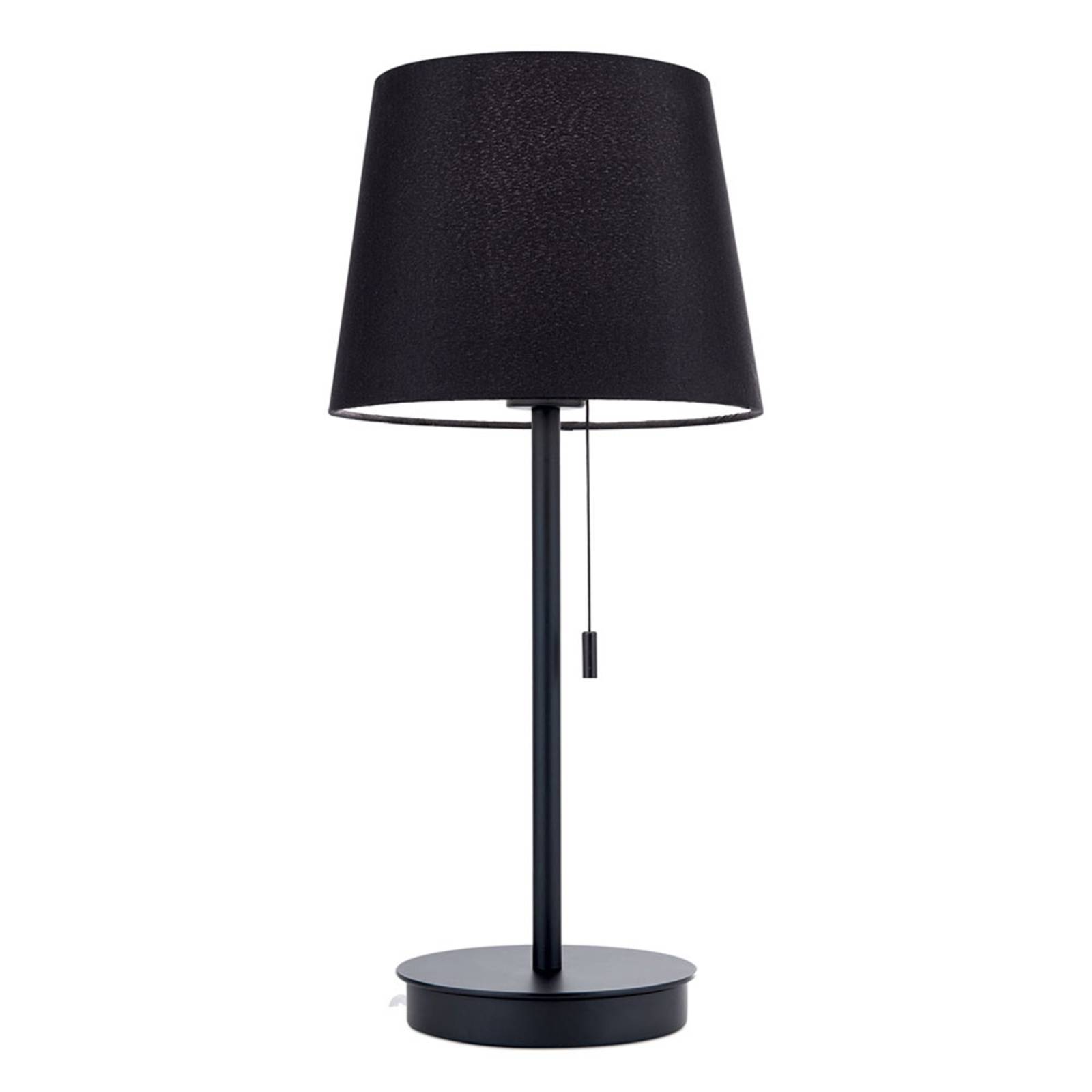 Lampe à poser Ludwig avec port USB noire