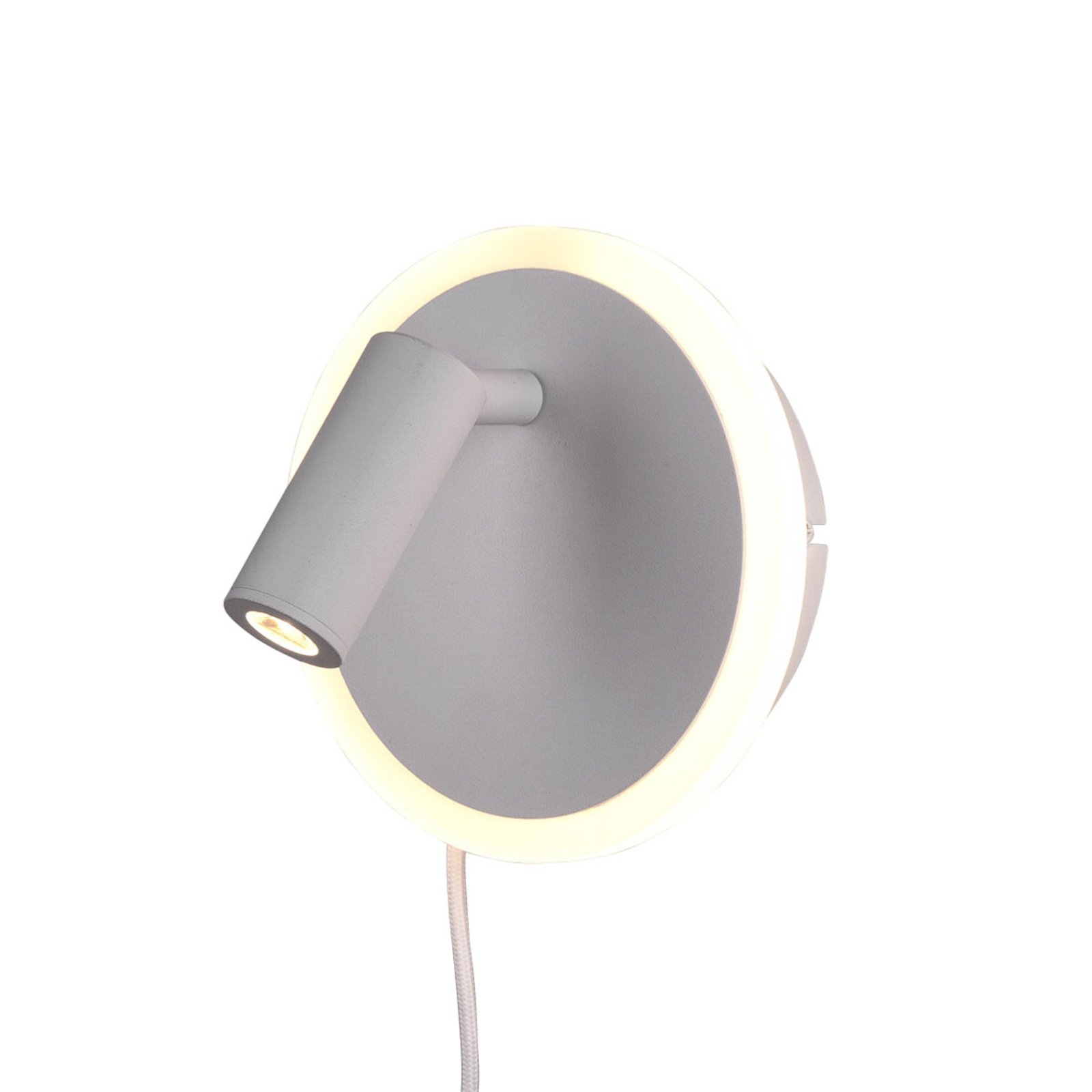 Nástenná LED lampa Jordan, 2 zdroje, biela farba