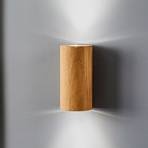 Nástěnné svítidlo Wooddream 1 světlo, dub, kulaté, 20 cm