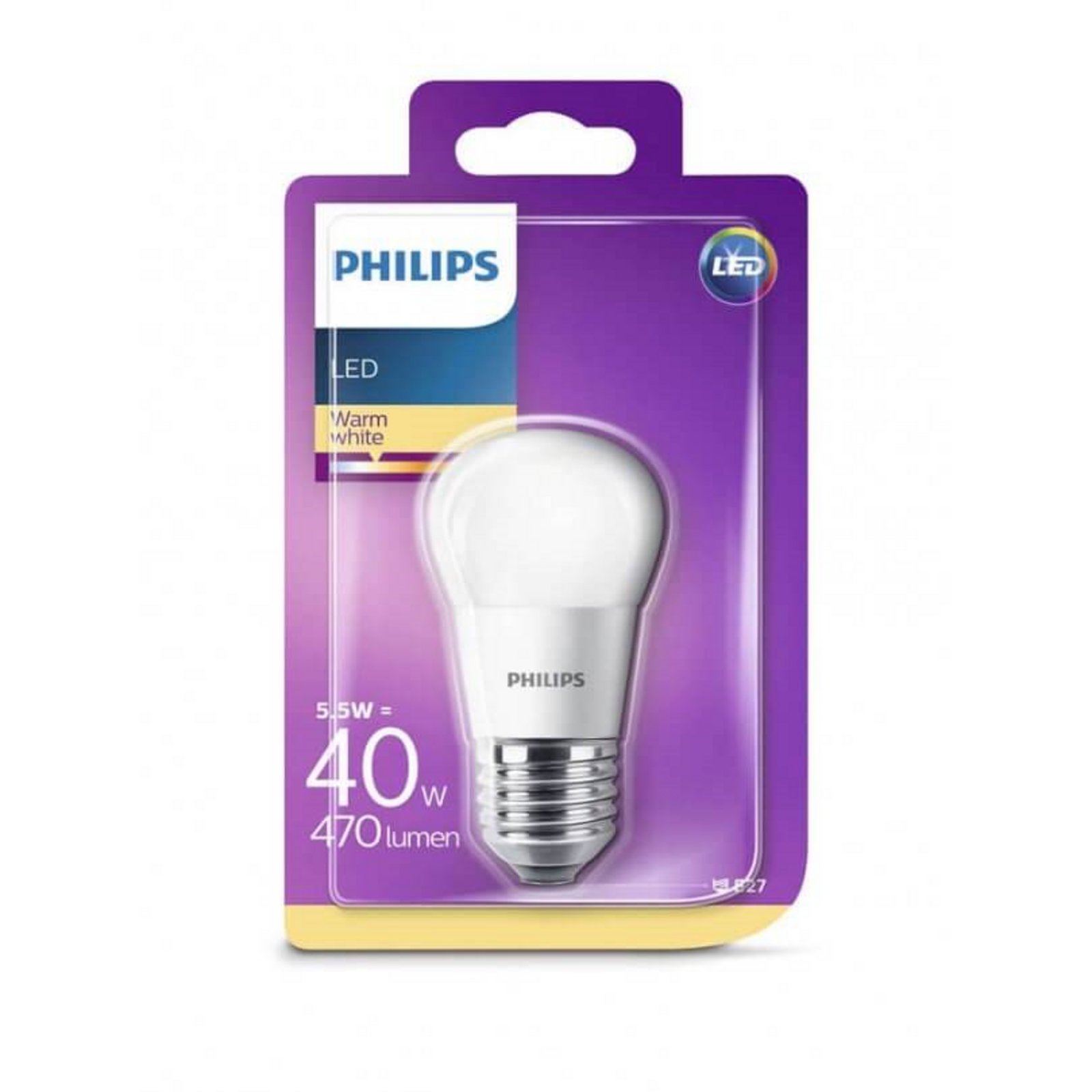 Bec LED 5W Plastic Crown (470lm) E27 - Philips