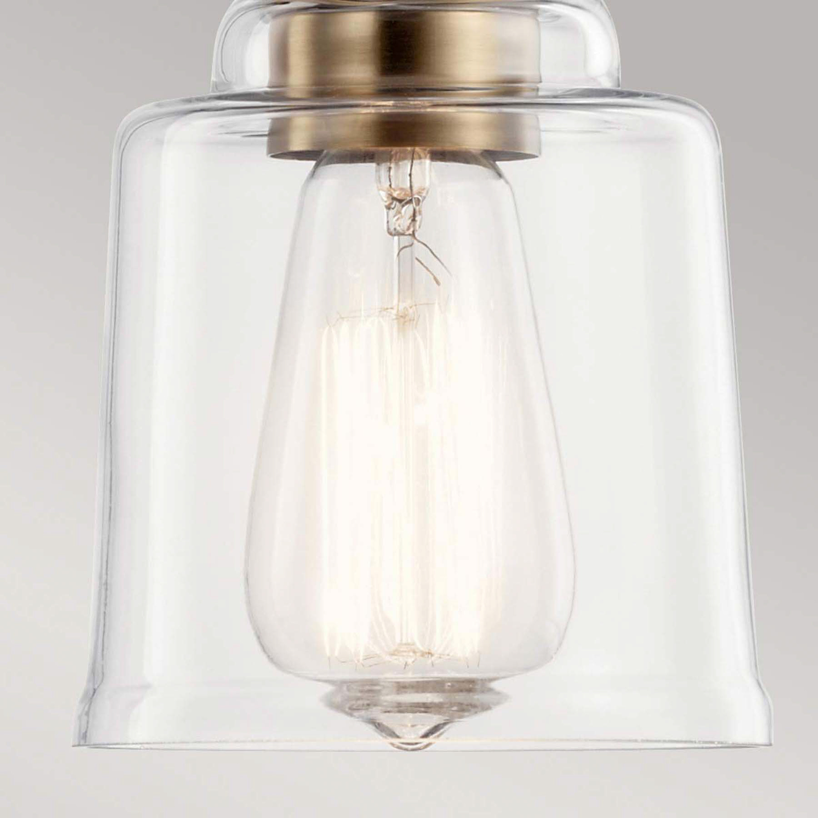 "Aivian" pakabinamas šviestuvas, viena lemputė, sendintas žalvaris