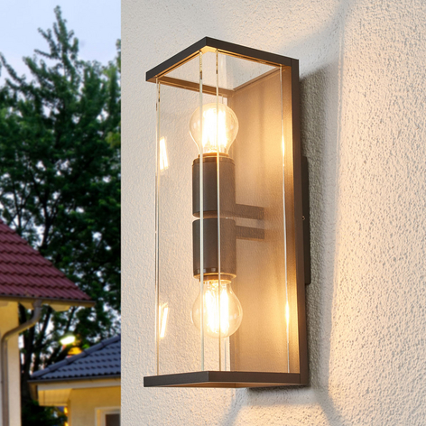 Gläserne Außenwandlampe Annalea