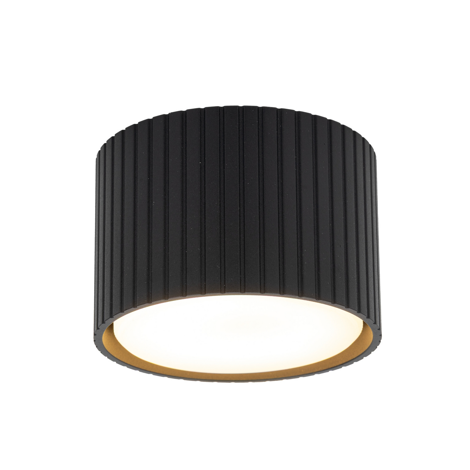 Downlight Ferro, zwart, kunststof, 6 cm hoog, GX53