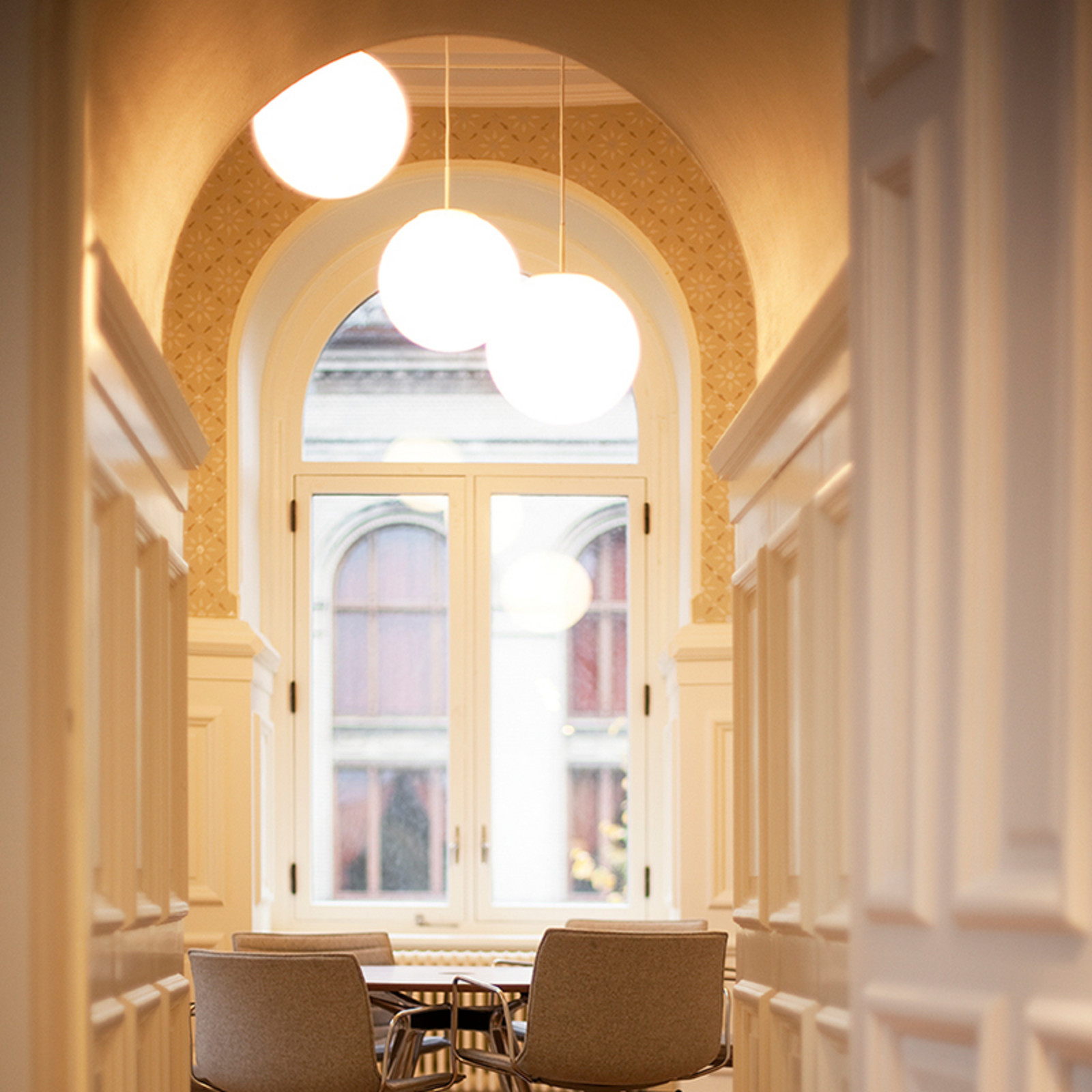 Fagerhult Globia pandantiv DALI sticlă Ø30cm 20W 3000K