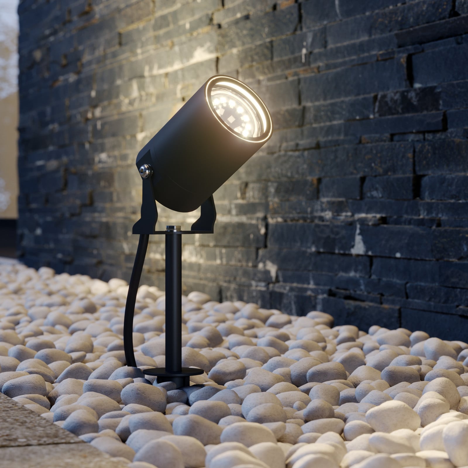 Lobelia Utomhus Spot w/Spike IP65 Dark Grey Lindby - Terrass - Modern - Aluminium - Rund