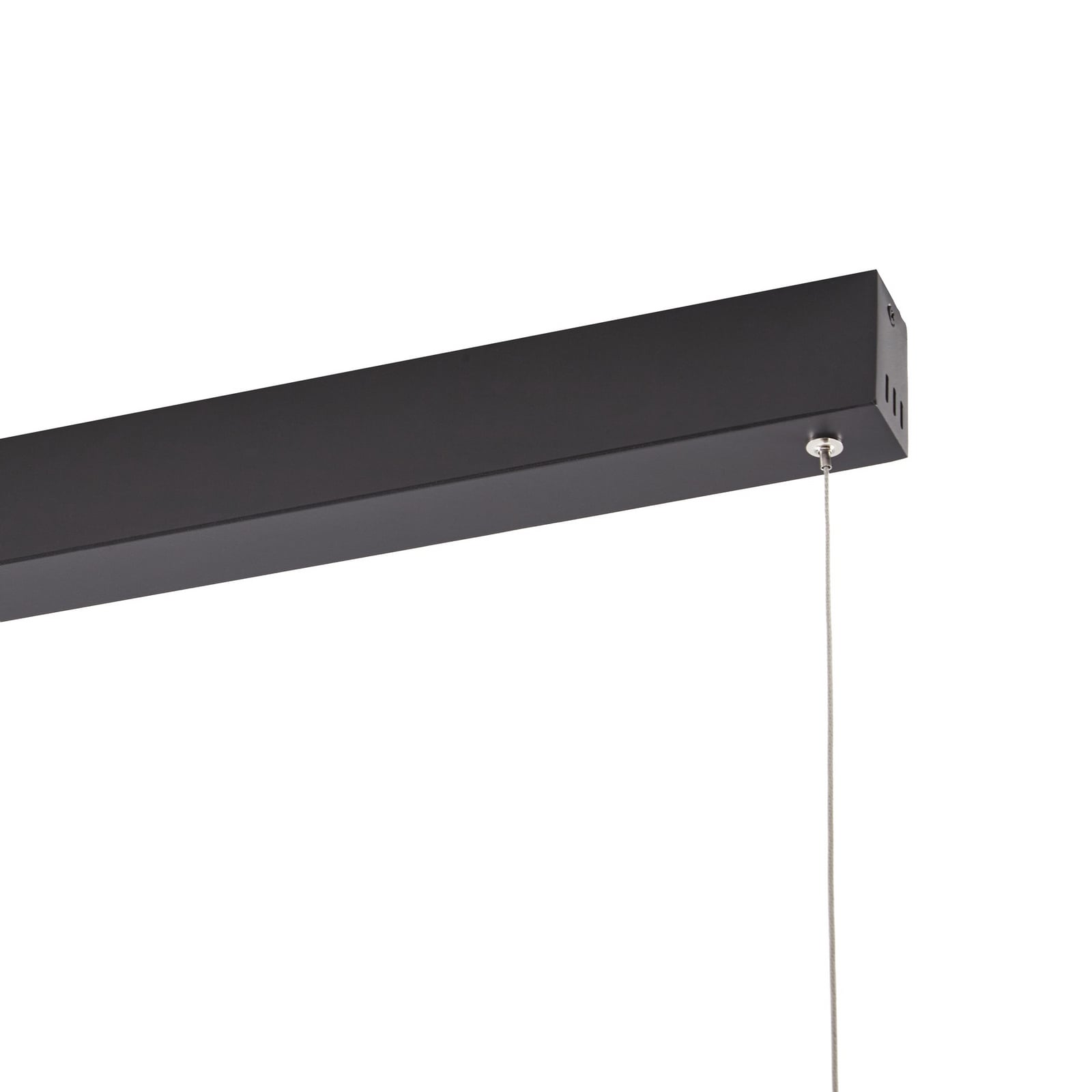 Żyrandol LED Lucande Mylosh, czarna, 150 cm, CCT, ściemniany Żyrandol LED Lucande Mylosh, czarna, 150 cm, CCT, ściemniany