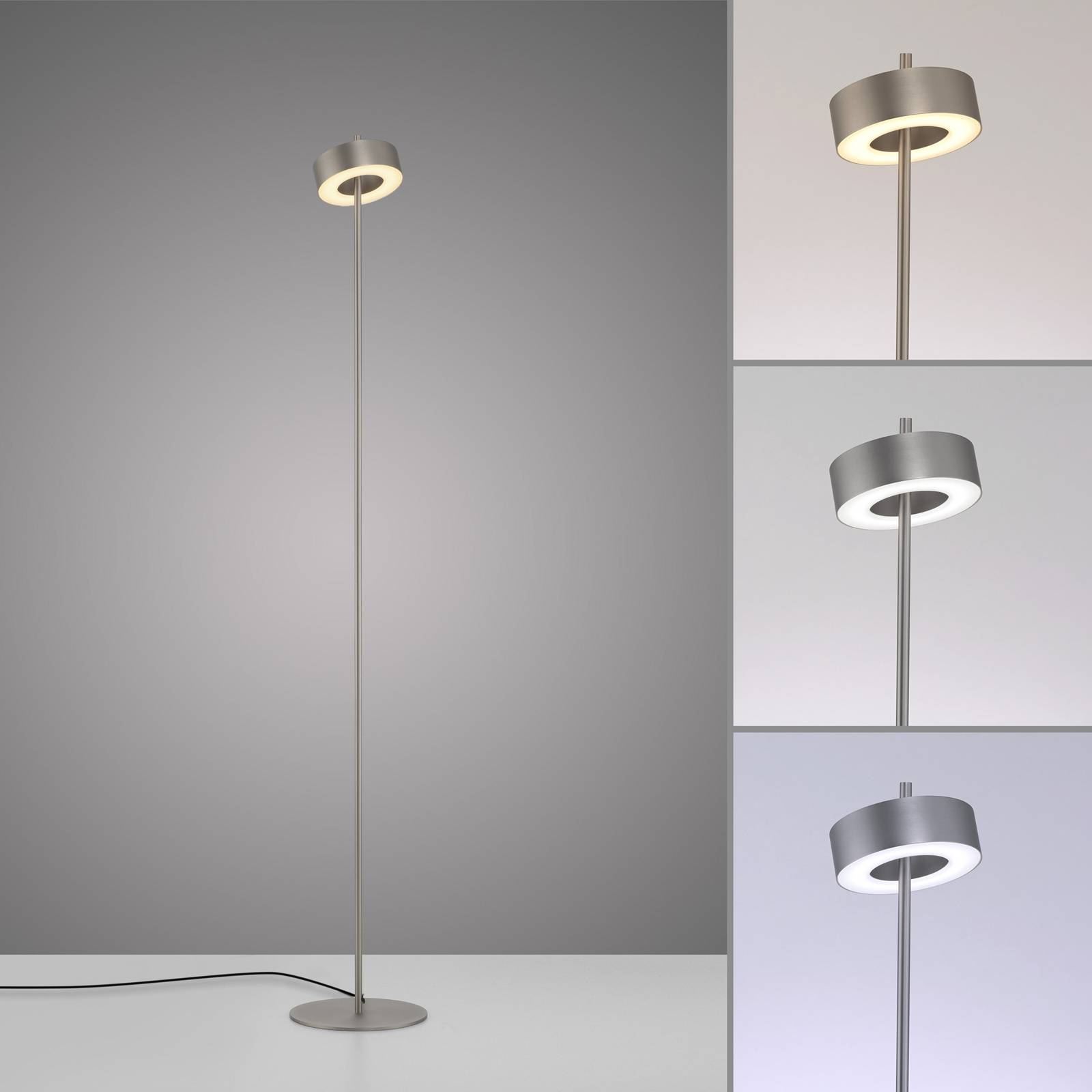 Paul Neuhaus Lampa stojąca LED Q-Rotate aluminium 140 cm