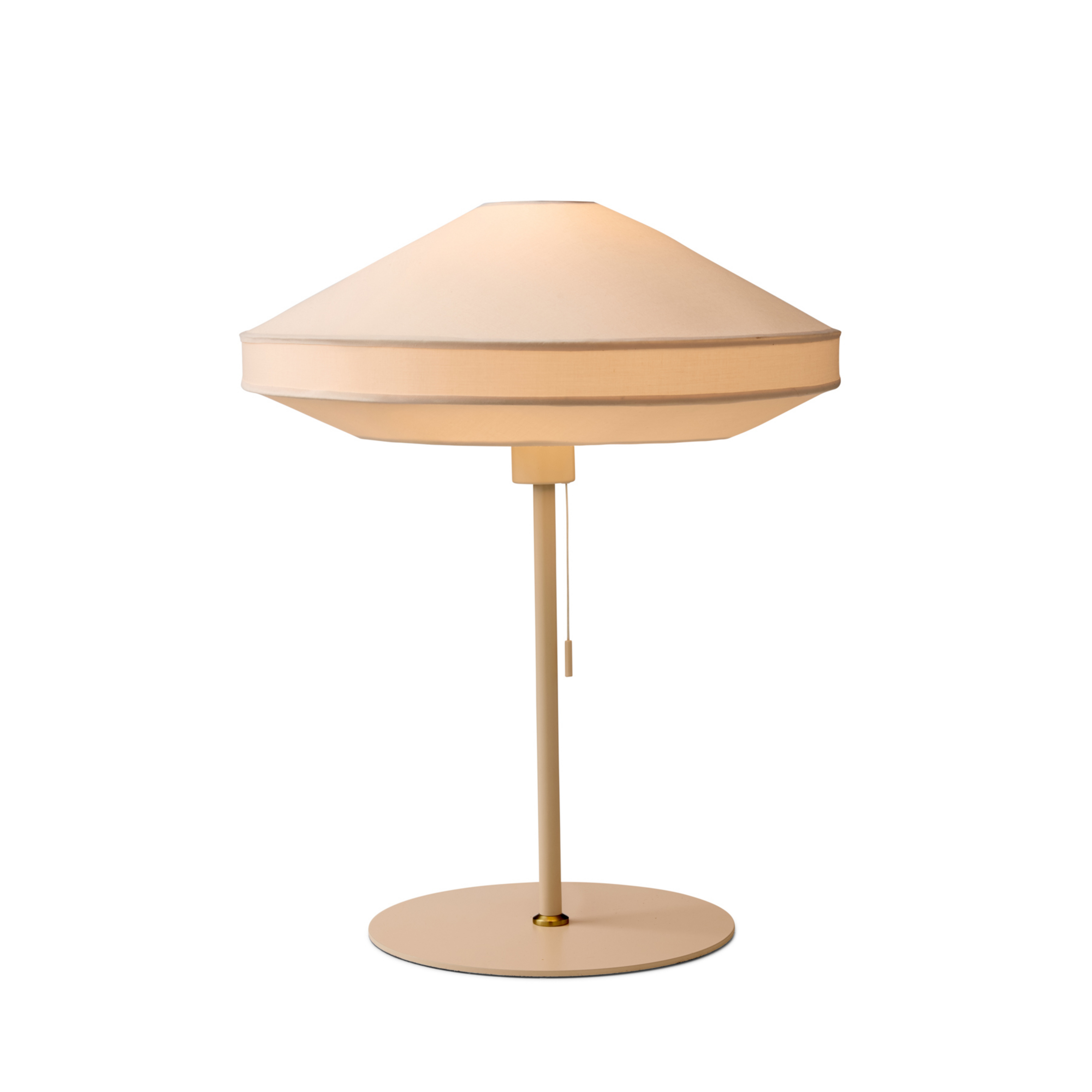 Lampada da tavolo PARIS SOFT, tessuto color crema, altezza 50 cm - Halo Design